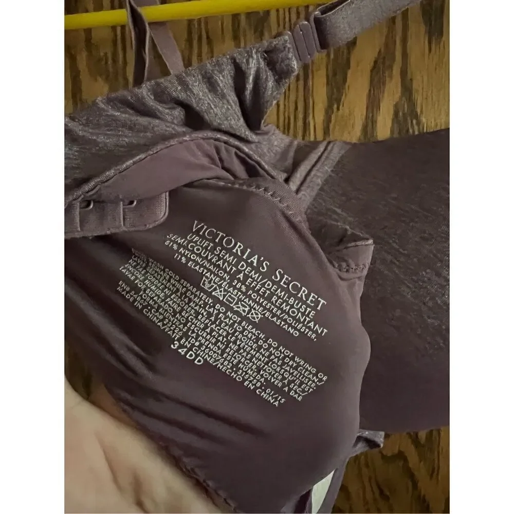 Victoria’s Secret Uplift Semi Demi Bra Size 34DD